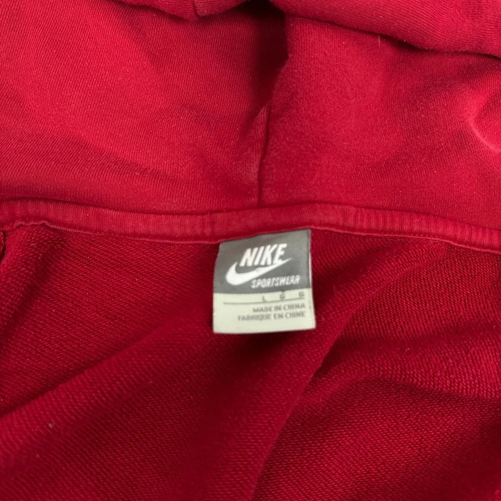 Nike Sportswear Hoodie Mens Large Red Zip Up 
